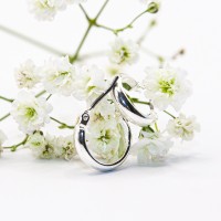 ΣΚΟΥΛΑΡΙΚΙΑ EAR SENSE SILVER HUGGIE HOOPS 12mm ES 100