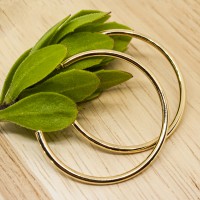 ΣΚΟΥΛΑΡΙΚΙΑ EAR SENSE GOLD POSTED HOOP 28mm ES 106