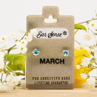 ΣΚΟΥΛΑΡΙΚΙΑ EAR SENSE MARCH SILVER BIRTHSTONE ES 3