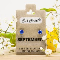 ΣΚΟΥΛΑΡΙΚΙΑ EAR SENSE SEPTEMBER SILVER BIRTHSTONE ES 9