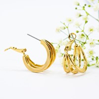 ΣΚΟΥΛΑΡΙΚΙΑ TRIPLE HOOP GOLD EAR SENSE ES 109