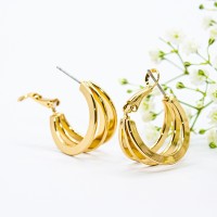 ΣΚΟΥΛΑΡΙΚΙΑ TRIPLE HOOP GOLD EAR SENSE ES 109