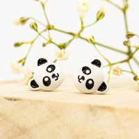 ΣΚΟΥΛΑΡΙΚΙΑ EAR SENSE WHITE PANDA STUDS ES 67