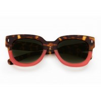 TIWI KERR 400 BICOLOR GREEN TORTOISE/CORAL  WITH GREEN GRADIENT LENSES