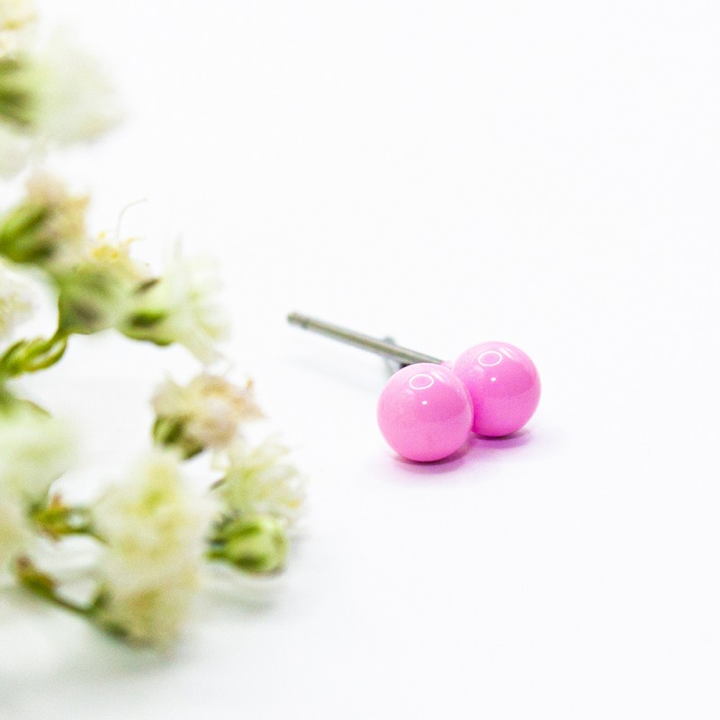 ΣΚΟΥΛΑΡΙΚΙΑ EAR SENSE PINK BALL STUDS 3mm ES 72