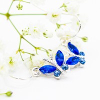 ΣΚΟΥΛΑΡΙΚΙΑ EAR SENSE BLUE DROP BUTTERFLY ES 96