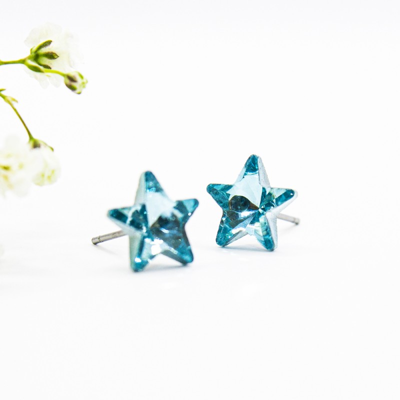 ΣΚΟΥΛΑΡΙΚΙΑ EAR SENSE TURQUOISE CRYSTAL STAR ES 73