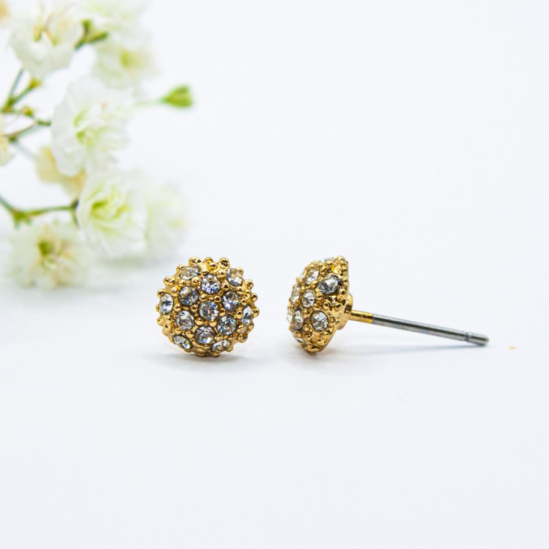 ΣΚΟΥΛΑΡΙΚΙΑ EAR SENSE GOLD ROUND MULTIFACETED BALL ES 116