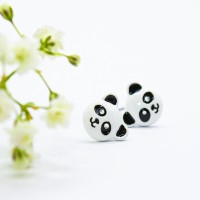 ΣΚΟΥΛΑΡΙΚΙΑ EAR SENSE WHITE PANDA STUDS ES 67