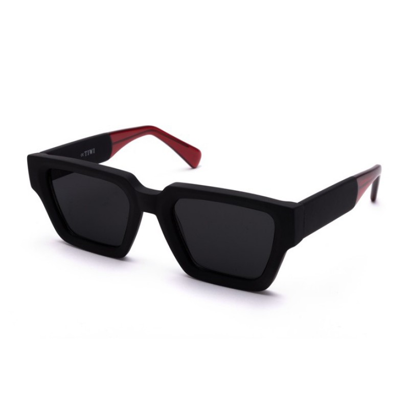 TIWI TOKIO 301 RUBBER BLACK WITH RED TIPS WITH BLACK LENSES
