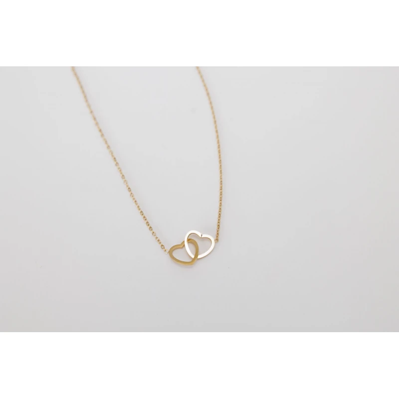 NECKLACE BC LABS LINKED HEARTS