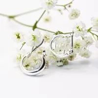 ΣΚΟΥΛΑΡΙΚΙΑ EAR SENSE SILVER HUGGIE HOOPS 12mm ES 100 ΣΚΟΥΛΑΡΙΚΙΑ EAR SENSE SILVER HUGGIE HOOPS 12mm ES 100