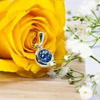 ΣΚΟΥΛΑΡΙΚΙΑ EAR SENSE BABY BLUE CRYSTAL DROP SILVER ES 89 ΣΚΟΥΛΑΡΙΚΙΑ EAR SENSE BABY BLUE CRYSTAL DROP SILVER ES 89