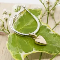 ΣΚΟΥΛΑΡΙΚΙΑ EAR SENSE TWO TONE HEART HOOP 20mm ES 122 ΣΚΟΥΛΑΡΙΚΙΑ EAR SENSE TWO TONE HEART HOOP 20mm ES 122