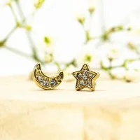 ΣΚΟΥΛΑΡΙΚΙΑ EAR SENSE GOLD STAR/MOON MIXED STUDS ES 113 ΣΚΟΥΛΑΡΙΚΙΑ EAR SENSE GOLD STAR/MOON MIXED STUDS ES 113