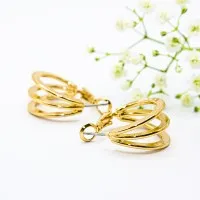 ΣΚΟΥΛΑΡΙΚΙΑ EAR SENSE GOLD TRIPLE HOOP ES 109