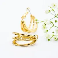 ΣΚΟΥΛΑΡΙΚΙΑ EAR SENSE GOLD TRIPLE HOOP ES 109