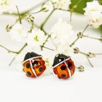ΣΚΟΥΛΑΡΙΚΙΑ EAR SENSE LADYGUG SILVER/RED ES 34 ΣΚΟΥΛΑΡΙΚΙΑ EAR SENSE LADYGUG SILVER/RED ES 34