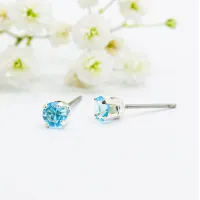 ΣΚΟΥΛΑΡΙΚΙΑ EAR SENSE MARCH SILVER BIRTHSTONE ES 3 ΣΚΟΥΛΑΡΙΚΙΑ EAR SENSE MARCH SILVER BIRTHSTONE ES 3