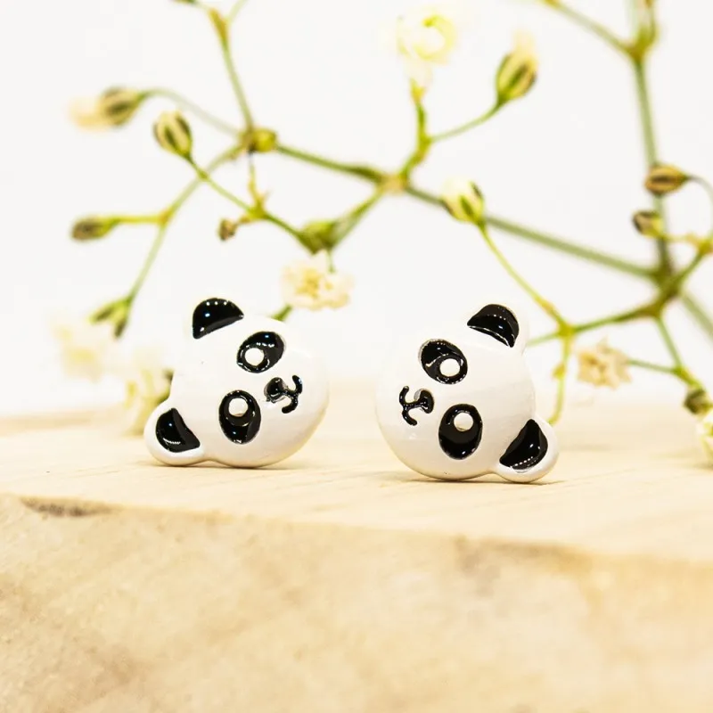 ΣΚΟΥΛΑΡΙΚΙΑ EAR SENSE WHITE PANDA STUDS ES 67 ΣΚΟΥΛΑΡΙΚΙΑ EAR SENSE WHITE PANDA STUDS ES 67