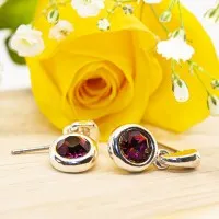 ΣΚΟΥΛΑΡΙΚΙΑ EAR SENSE SILVER DROP w/ROSE STONE ES 90 ΣΚΟΥΛΑΡΙΚΙΑ EAR SENSE SILVER DROP w/ROSE STONE ES 90