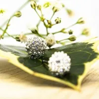 ΣΚΟΥΛΑΡΙΚΙΑ EAR SENSE SILVER MULTIFACETED BALL STUD ES 39