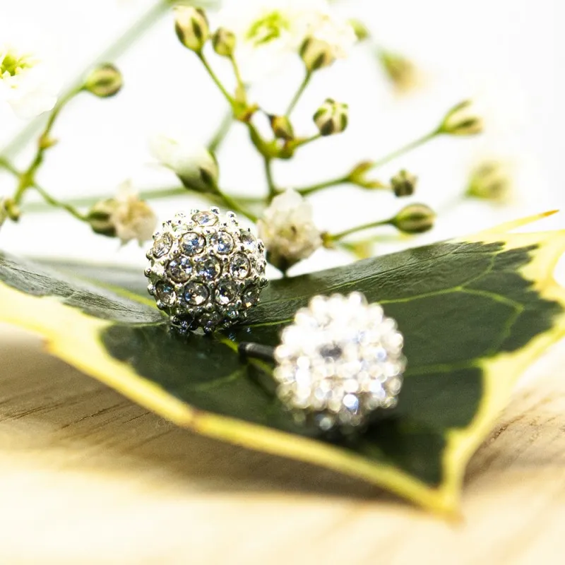 ΣΚΟΥΛΑΡΙΚΙΑ EAR SENSE SILVER MULTIFACETED BALL STUD ES 39