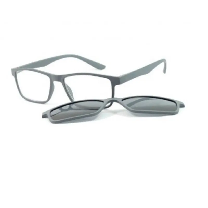 ΓΥΑΛΙΑ ΠΡΕΣΒΥΩΠΙΑΣ ΜΕ ΠΡΟΣΘΕΤΟ CLIP ON ΗΛΙΟΥ QUICKREADER KLH144-2 ΓΚΡΙ