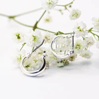 ΣΚΟΥΛΑΡΙΚΙΑ EAR SENSE SILVER HUGGIE HOOPS 12mm ES 100 ΣΚΟΥΛΑΡΙΚΙΑ EAR SENSE SILVER HUGGIE HOOPS 12mm ES 100