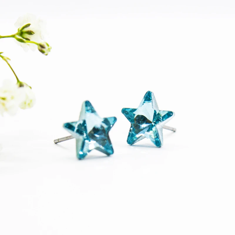 ΣΚΟΥΛΑΡΙΚΙΑ EAR SENSE TURQUOISE CRYSTAL STAR ES 73