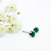 ΣΚΟΥΛΑΡΙΚΙΑ EAR SENSE MAY SILVER BIRTHSTONE ES 5 ΣΚΟΥΛΑΡΙΚΙΑ EAR SENSE MAY SILVER BIRTHSTONE ES 5