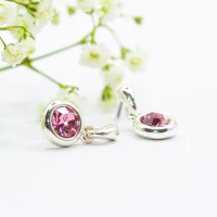 ΣΚΟΥΛΑΡΙΚΙΑ EAR SENSE BABY PINK SILVER DROP ES 80 ΣΚΟΥΛΑΡΙΚΙΑ EAR SENSE BABY PINK SILVER DROP ES 80