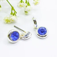 ΣΚΟΥΛΑΡΙΚΙΑ EAR SENSE BABY BLUE CRYSTAL DROP SILVER ES 89 ΣΚΟΥΛΑΡΙΚΙΑ EAR SENSE BABY BLUE CRYSTAL DROP SILVER ES 89