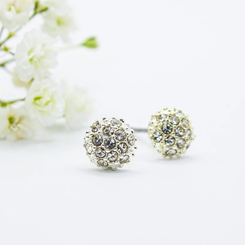 ΣΚΟΥΛΑΡΙΚΙΑ EAR SENSE SILVER MULTIFACETED BALL STUD ES 39
